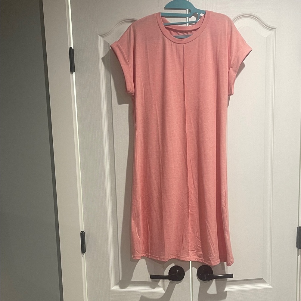 Elegant Pink Midi Dress